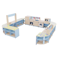 Игровая зона «Островок мастеров» из коллекции мебели «НЕГА» (голубой) - «globural.ru» - Александров