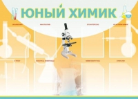 Стенд "Юный химик" (вариант 1) - «globural.ru» - Александров