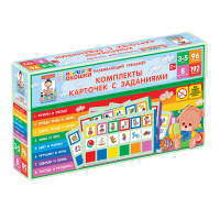 Развивающий тренажёр "Разноцветные окошки" 3-5 лет. Дополнительный набор карточек к базовому комплекту - «globural.ru» - Александров