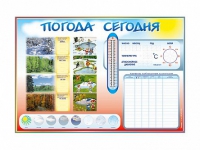 Стенд-уголок маркерный "Погода сегодня" - «globural.ru» - Александров