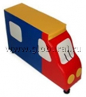 Напольная мягкая игрушка "Грузовик" каталка - «globural.ru» - Александров
