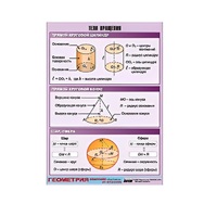 Таблица демонстрационная "Тела вращения" (винил 70х100) - «globural.ru» - Александров