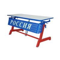 Стол ученический двухместный "Патриот-2п" на газовом лифте (р.гр. № 3-7 и наклоном столешницы ) - «globural.ru» - Александров