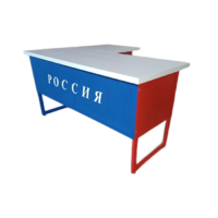 Стол преподавателя "Патриот" угловой с выкатной тумбой - «globural.ru» - Александров