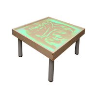 Столик на ножках для рисования песком Радуга. Подсветка RGB - «globural.ru» - Александров
