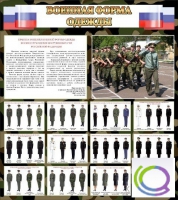 Стенд "Военная форма одежды (флаг РФ)" - «globural.ru» - Александров