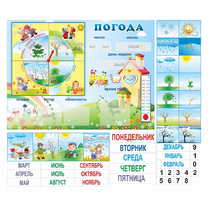 Стенд "Погода" с карманами для вставок - «globural.ru» - Александров