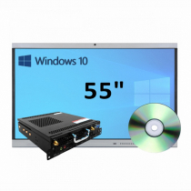 Интерактивная панель 55" (встроенный ПК, Win10) - «globural.ru» - Александров