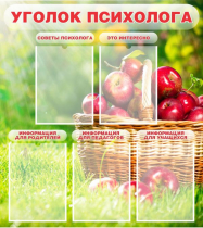Стенд "Уголок психолога" (вариант 1) - «globural.ru» - Александров