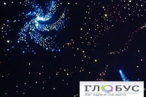 Напольный фибероптический ковер Звездное небо 2Х1 м 640 звезд в комплекте со светогенератором - «globural.ru» - Александров