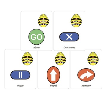 Набор карточек для программирования мини-робота Bee-Bot - «globural.ru» - Александров