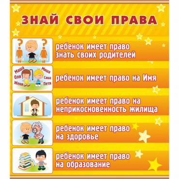 Стенд "Знай свои права" - «globural.ru» - Александров
