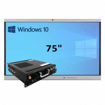 Интерактивная панель 75" (встроенный ПК, Win10, Intel i5) - «globural.ru» - Александров